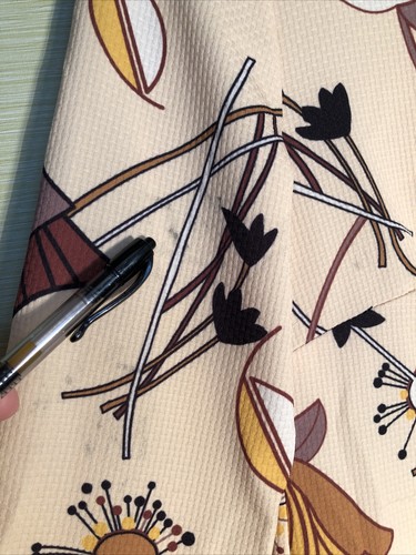 VINTAGE 1950's mod DRESS raised collar pastel floral Sz S back buttons - Picture 5 of 9