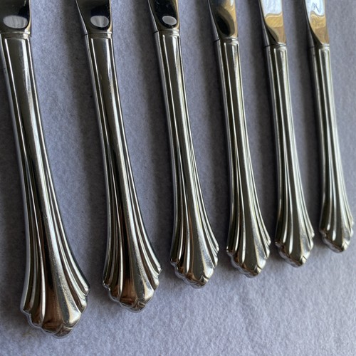 Oneida Bancroft Knives Stainless Flatware USA Set of 6 EUC - Picture 2 of 4