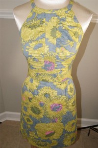 BETH-BOWLEY-BROCADE-FLORAL-PRINT-DRESS-SIZE-4-DR100