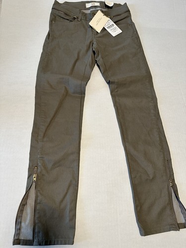 Zara Basic Collection Youth girls size 6 dark olive green stretchy jeans  - Picture 3 of 8