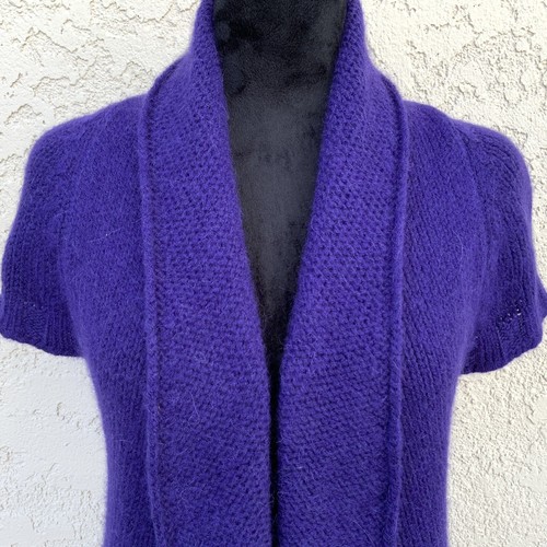 Maglione cardigan OSKA Germany misto lana alpaca taglia S 1 manica corta aperto davanti - Foto 11 di 22