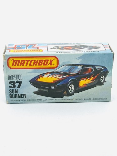 Matchbox Lesney Superfast 37 Sunburner (32 Maserati Bora) rare England base mib! - Picture 5 of 7