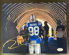 Robert Mathis Signed 8.5X11 Indianapolis Colts Football Photo JSA Cert