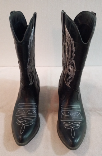 Mujer Coconuts by Matisse Negro Gaucho Cosido Western Botas Vaqueras Talla 9M - Imagen 2 de 7