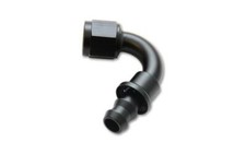 Vibrant Push-On 120 Degree Hose End Elbow Fitting - -8AN