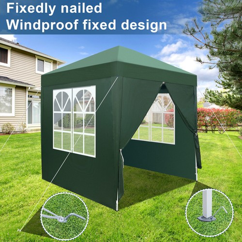 Tenda ombreggiante gazebo istantaneo da esterno a baldacchino 6,5x6,5 piedi con altezza regolabile - Foto 2 di 18