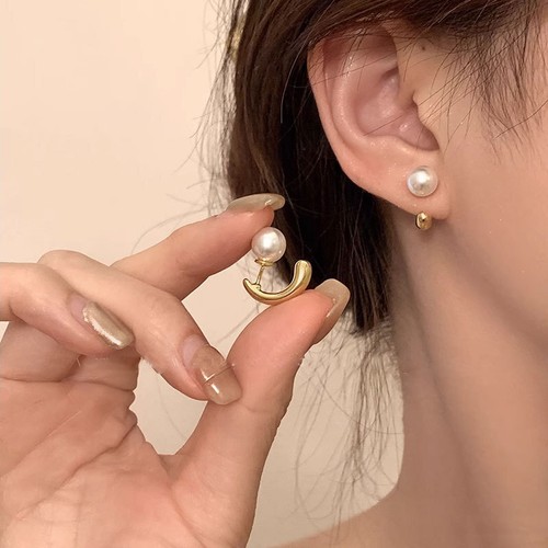 new A pair of S925 silver needles, light luxury pearl versatile tassel earrings - Picture 14 of 61