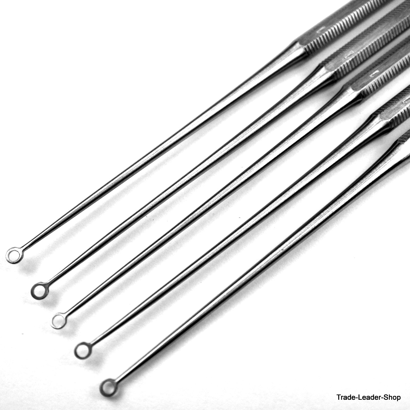 Set 5 Buck ear curette blunt straight Fig. 1 ENT 16 cm Surgical loop