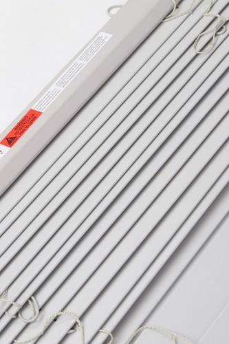 50mm Faux wood Blinds Tape OR String Faux wooden Blind in White & Grey - Picture 29 of 38