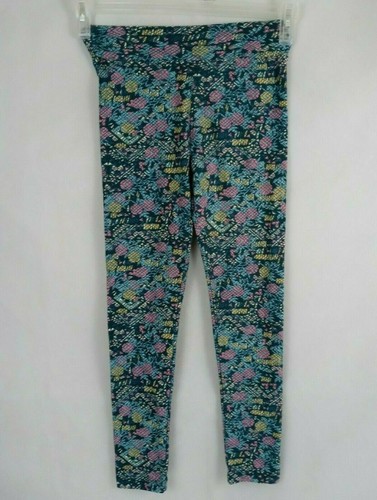 LuLaRoe Tween Leggings With Multi-Color Floral Design - Picture 2 of 6