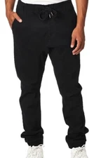 WT02 Twill Jogger Pants, Men's Size S, Black NEW MSRP $50