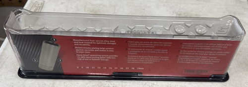 Snap-on Tools Empty 12-piece Metric Deep Socket Set with Cover 3/8 Drive