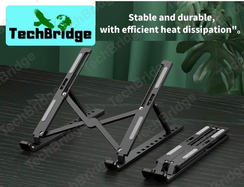 Ergonomic Laptop Stand Black 6-Level Foldable Holder for 10-15.6'' Notebook - Bild 5 von 9