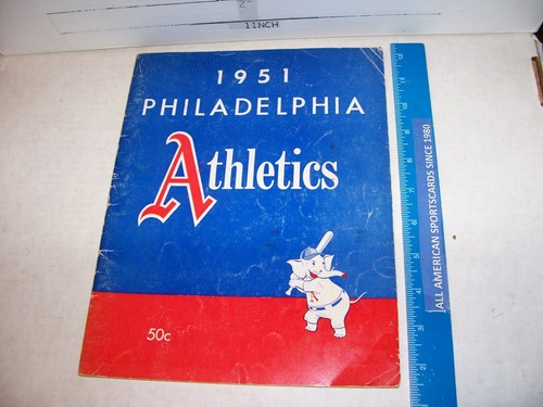 1951 PHILADELPHIA ATHLETICS (A'S) 3RD YEARBOOK (VG-VG/EX) - Bild 4 von 4