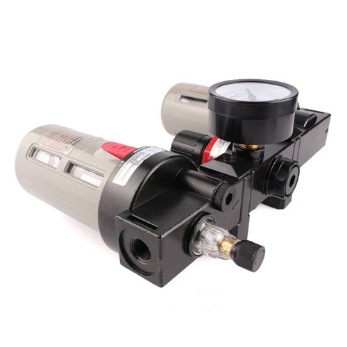 BC Series Air Compressor Oil Water Separator Trap Filter w/ Regulator Gauge - Picture 7 of 27