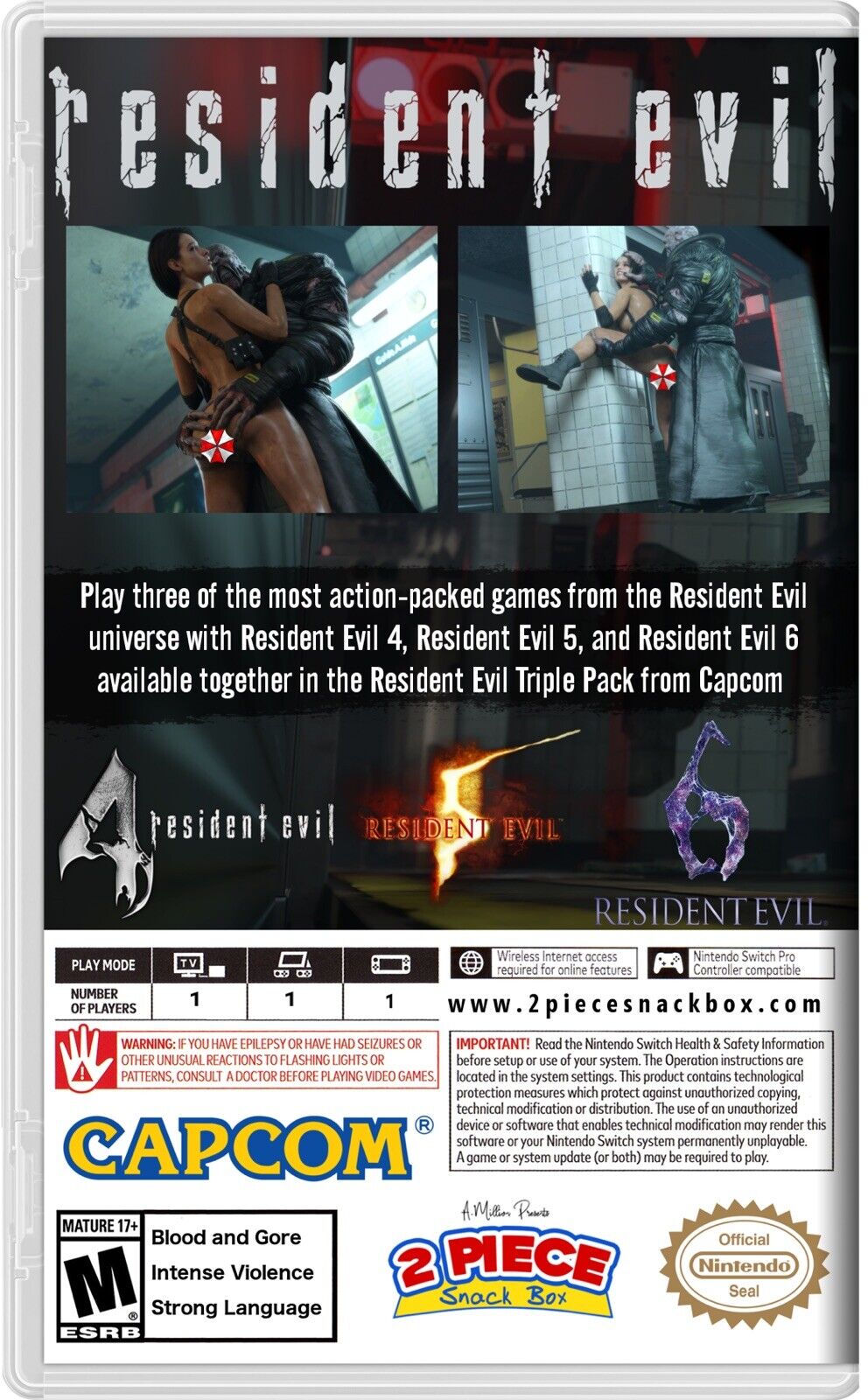 Resident Evil 4 V2 (Cover Art Only) No Game Included 13388410132