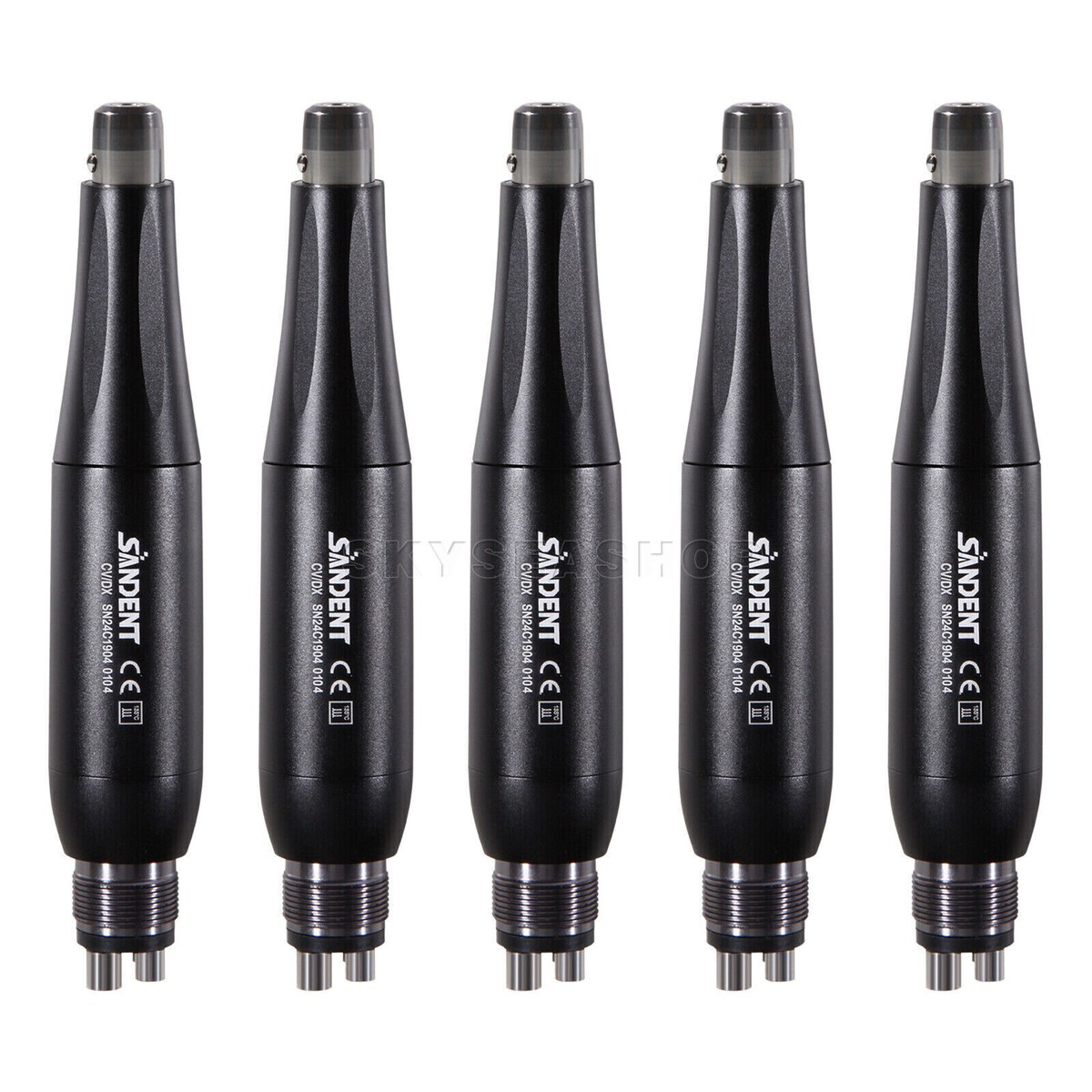 1-5 360° Swivel Dental Hygiene Prophy Handpiece Air Motor 4Holes W