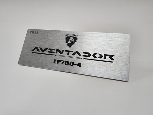 Lamborghini Metal Name Plate Plaque for 1/12 1/8 Countach Aventador Pocher etc. - Picture 4 of 15