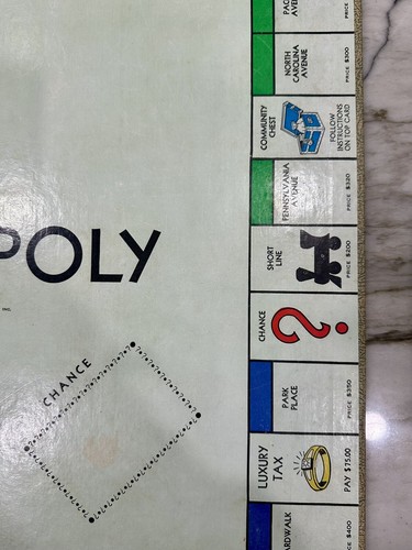 1952 Parker Brothers Monopoly Popular Edition Spiel grüne Box KOMPLETT mit Brett - Bild 15 von 24