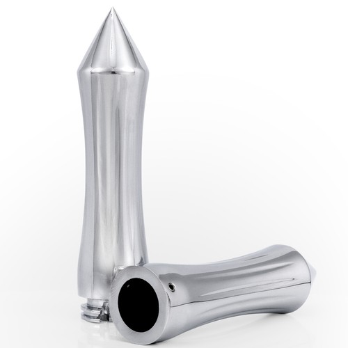 1" Motorcycle Handlebar Hand Grips Chrome For Harley Cruiser Honda Yamaha Suzuki - Imagen 21 de 23
