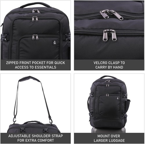Aerolite USA Airlines Max Size Travel Carry On Luggage Backpack Under Seat Bag - Picture 13 of 33