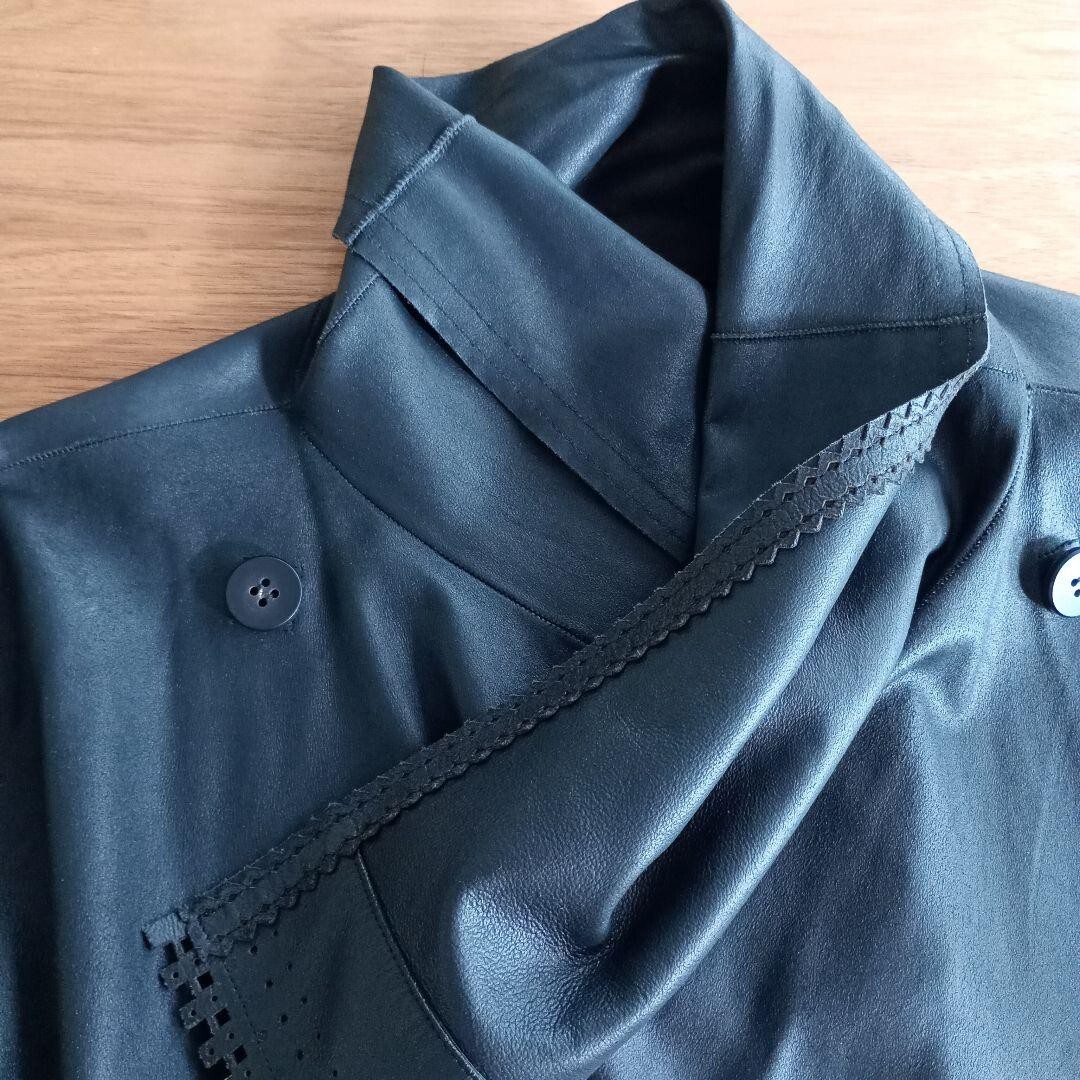 イッセイミヤケHeart ブラックレザージャケット Issey Miyake Leather Jacket Haat Heart Black | eBay