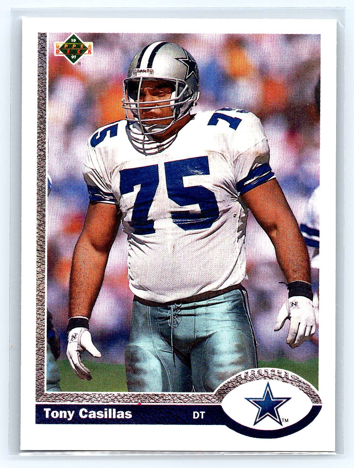 1991 Upper Deck #696 Tony Casillas   Football  Dallas Cowboys