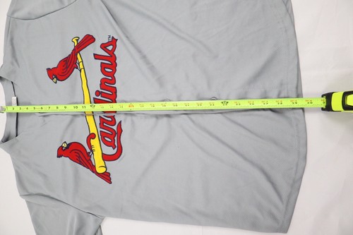 Men’s Adult XL St Louis Cardinals SGA MLB Gray Country Bob's Button Down Jersey - Picture 5 of 13