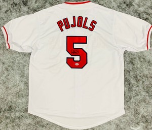 albert pujols autographed jersey