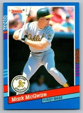 1991 Donruss - Mark McGwire #105 Bottom Stripes are Red and White