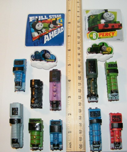 Thomas the Tank Engine Party Favors Set of 14 with10 Trains, 2 Stickers 2 Rings - Picture 3 of 7