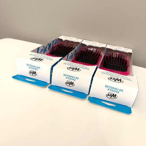 NASSBÜRSTE INTELLIFLEX PADDEL ENTWIRRER ROSA HAARBÜRSTE ALLE HAARTYPEN NEU POSTEN X3 - Bild 8 von 10
