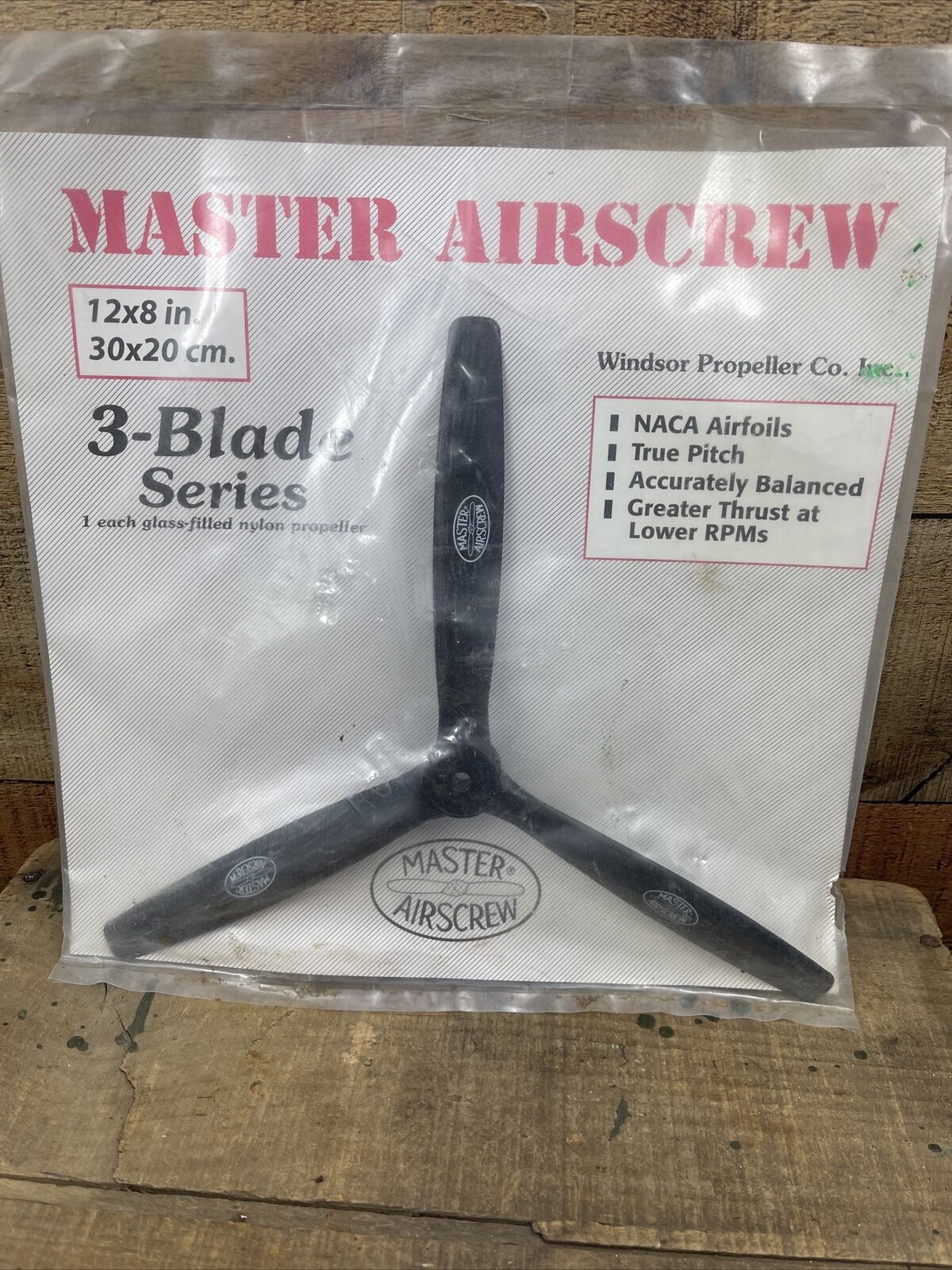 Master Airscrew/windsor Propeller 3 Blade Series Propeller 12 x 8 MAS1280T
