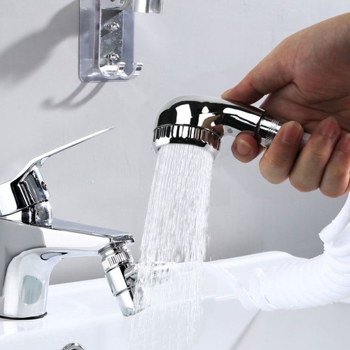 Sink Faucet Sprayer Sprinkler Base Hose+Valve Holder For Bathroom Shower Clean - Picture 8 of 12