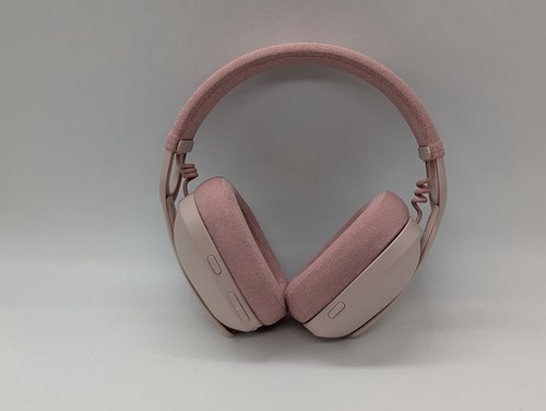Logitech Zone Vibe 100 headphones headset wireless Bluetooth boom mic rose pink - Picture 2 of 17