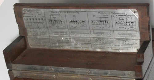 Isolationsprüfer analog Siemens antik bis 200MOhm 1 kV 30er Jahre rar geprüft - Bild 7 von 7
