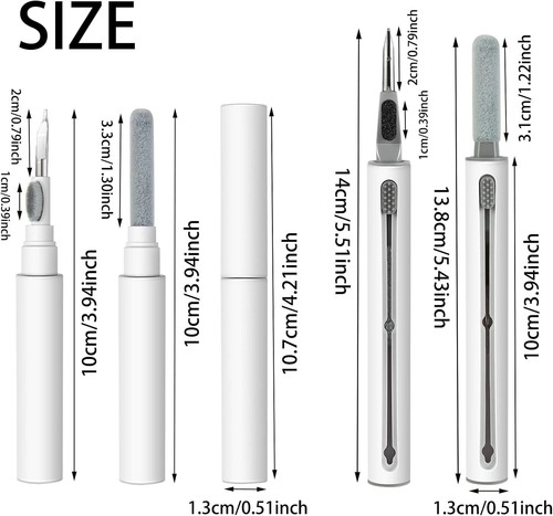 2pcs Multi-Function for AirPods&Earbuds Cleaning Kit Bluetooth Camera Compatible - 第 2/7 張圖片