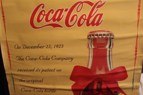 Vintage 1994 Holiday Coca Cola Coke Bottle Wal-Mart Display Banner 48" by 24" - Picture 3 of 13