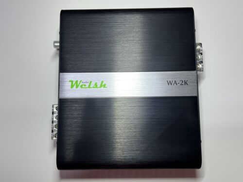 Welsh Audio WA-2K Amplifier, Class D, Monoblock, Fan, Bass knob with clip light