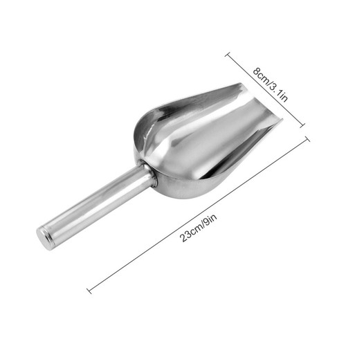 1PC Scoops Stainless Steel Shovel for Pet Food Dry Candies Popcorn Spices Flour - Picture 11 of 11