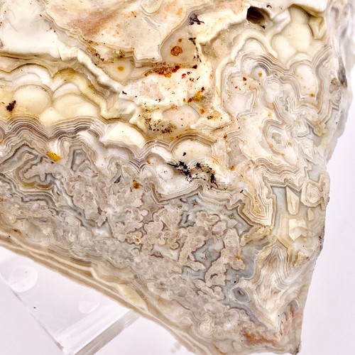 2lbs Ice Candle Crazy Lace Quartz Druzy Agate Mexico Rough Raw Crystal Mineral - Picture 4 of 15