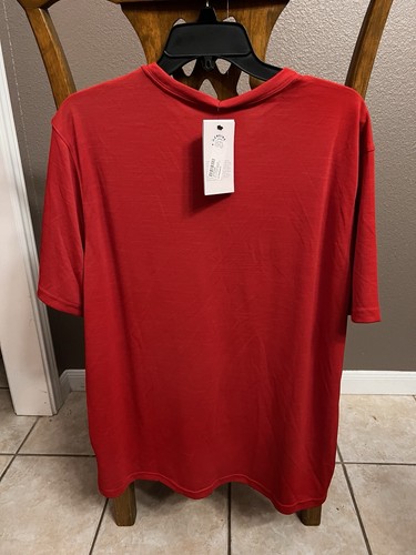 Nike Minnesota Twins Shirt Mens Large Red Dri Fit Short Sleeve MLB Baseball Tee - Picture 2 of 2