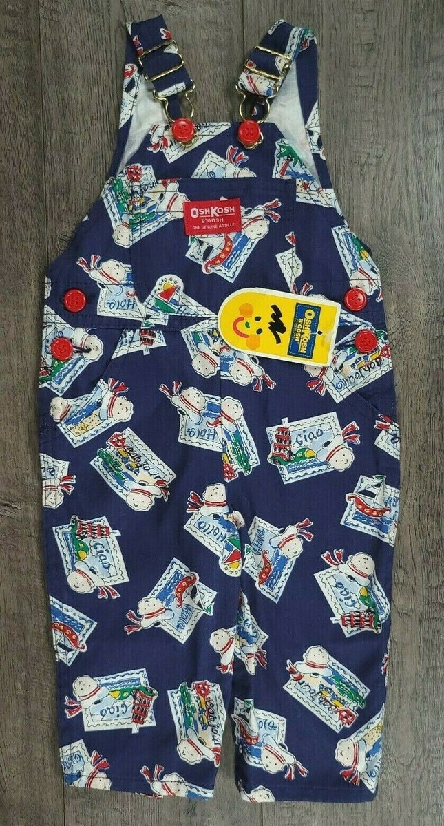 Baby Boy Clothes New Vintage Oshkosh B'Gosh 3-6 Month Postcard