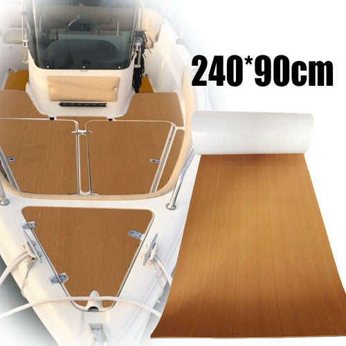 94"x 35" Marine Boat Flooring EVA Foam Yacht Teak Decking Sheet Carpet Mat - Picture 39 of 85