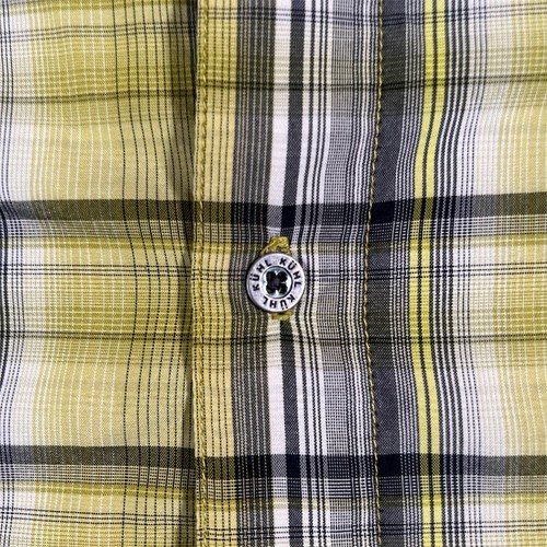 Kuhl Shirt Men's 2XL Yellow Plaid Short Sleeve Button-Up Casual Hiking - Picture 6 of 12