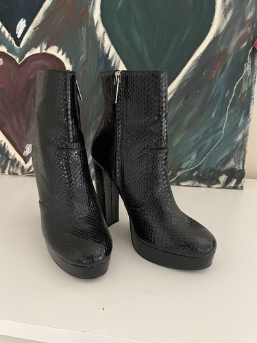 Stiefeletten ALDO Highheel Ankle Boots Damen Edel Schwarz Gr.37 Plateau Wie neu - Bild 9 von 9