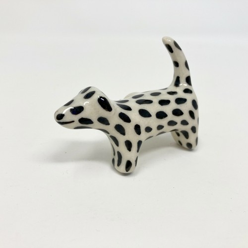 Black & White Spotted DOG Ceramic Drawer Pull DRAWER KNOB Drawer Door Kitchen - Picture 2 of 9