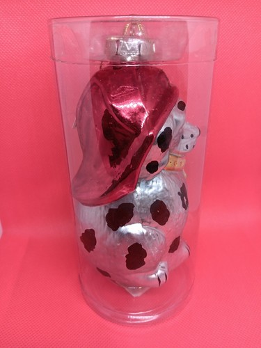 Christmas Ornament, Dalmation Fire House Dog, 5.5 Inches Tall, Blown Glass, NIB - Picture 5 of 5