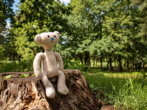 ORSO Alpha peluche orsetto horror alfa giocattolo morbido orso peluche orso bambola 11 in - Foto 3 di 6