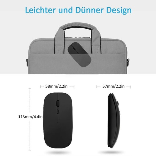Nowa bezprzewodowa mysz Bluetooth 2.4G Bezprzewodowa mysz do laptopa Slim Silent Mouse UK - Zdjęcie 10 z 14